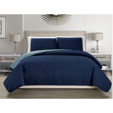 Reversible Bedspread Navy