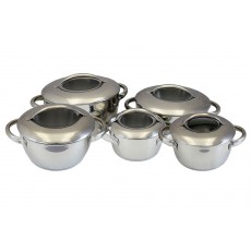 10 PC Heavy Duty Stainless Steel Cookware Set