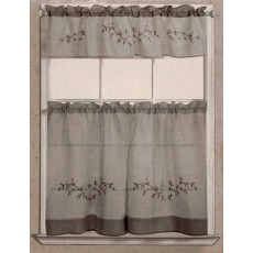 Rustic Floral Kitchen Curtain