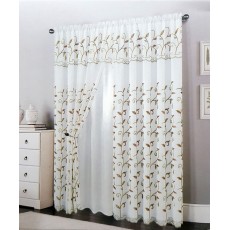 Lucia Embroidered Curtain Panel